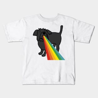 Animals with Rainbow Puke Puppy Dog Kids T-Shirt